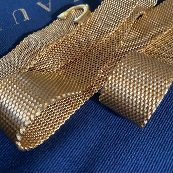 Ralph Lauren Gold Tone Metal Mesh Belt - Picture 3 of 16